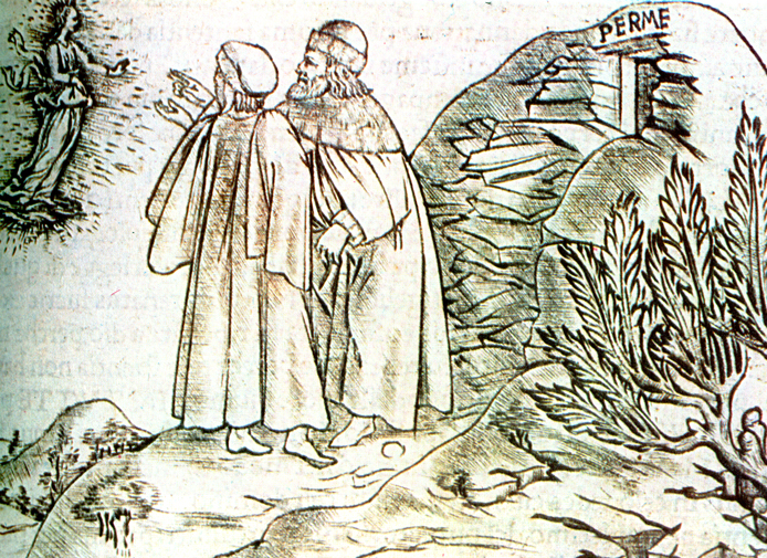 Inferno II e III - Disegno XV secolo