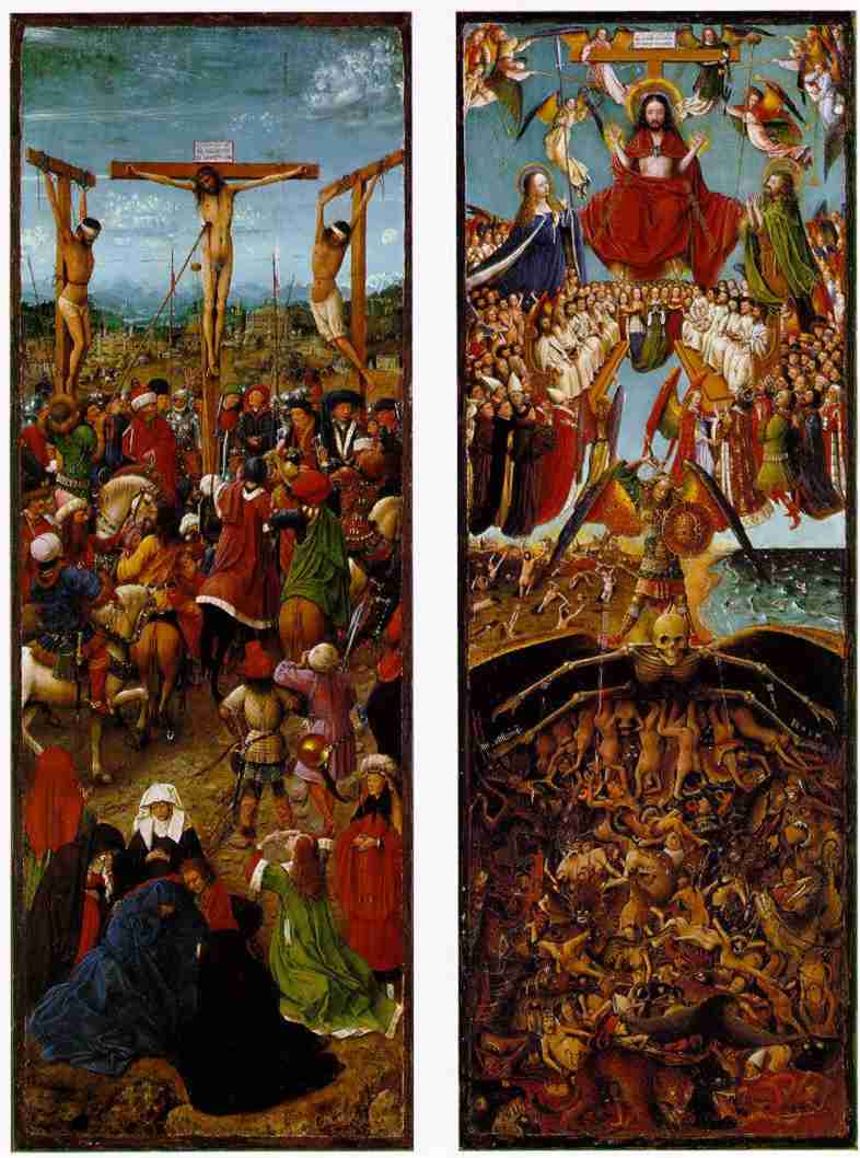 Jan Van Eyck - Crocifissione e Giudizio Universale - 1425-1430