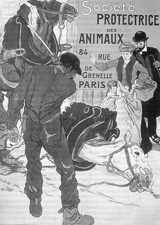 Léon CARRE, Affiche pour la SPA - 1904